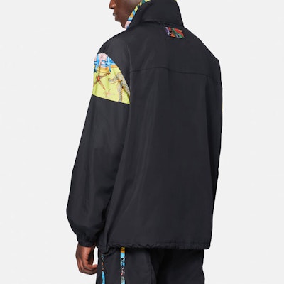 范思哲黑色印花拉链夹克配翻领. A89028-1F00977-5Y010 Purchase 范思哲黑色印花拉链夹克配翻领. A89028-1F00977-5Y010