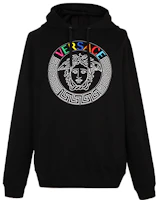 VERSACE Black Hoodie with Medusa Logo Print A83506-A227994-A008 VERSACE Black Hoodie with Medusa Logo Print A83506-A227994-A008