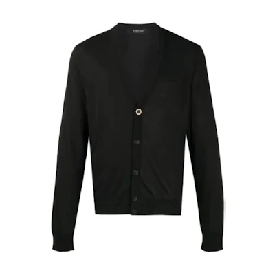 VERSACE Black Knit Cardigan Jacket A69781-A236099-A1008