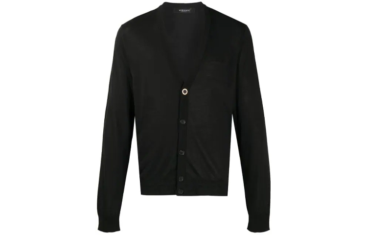 VERSACE Black Knit Cardigan Jacket A69781-A236099-A1008 圖 2