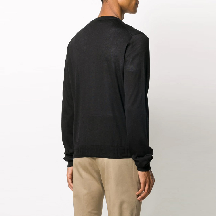 VERSACE Black Knit Cardigan Jacket A69781-A236099-A1008 圖 5