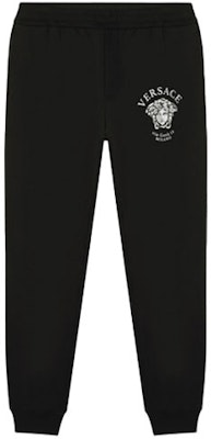 范思哲 黑色针织标志印花运动裤. A88745-A231242-A1008 Order 范思哲 黑色针织标志印花运动裤. A88745-A231242-A1008