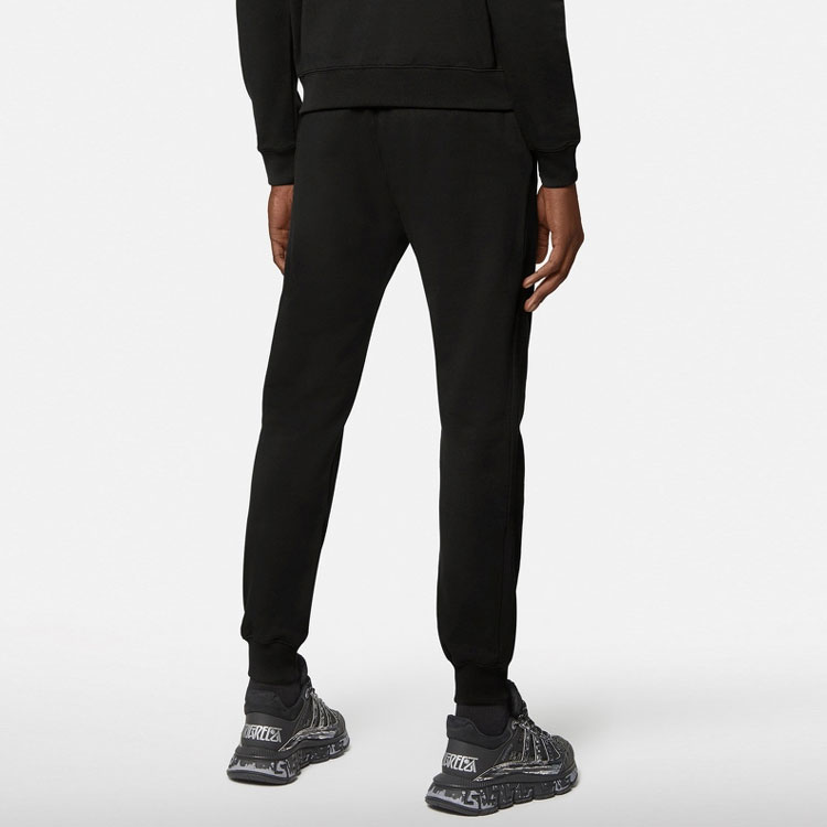 Details for 范思哲 黑色针织标志印花运动裤. A88745-A231242-A1008