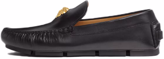 Versace Black Leather Medusa Loafers Casual Shoes 1003701-1A00693_1B00V Versace Black Leather Medusa Loafers Casual Shoes 1003701-1A00693_1B00V