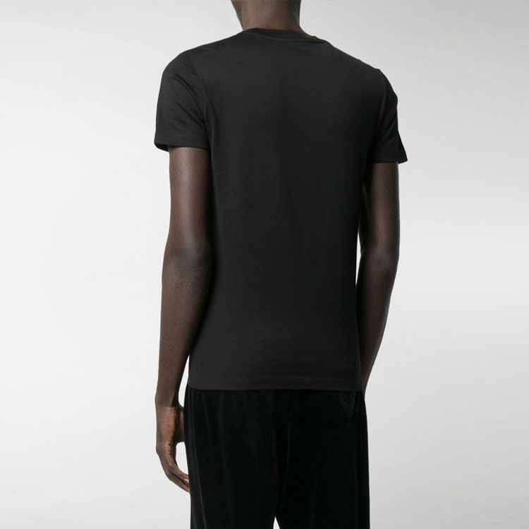 VERSACE Black Letter Graphic Print Crewneck T-Shirt A82396-A224589-A92Y 圖 7