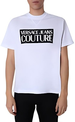 范思哲 黑色字母印花 白色T恤 B3GVA7-VN30331-L02 Details for 范思哲 黑色字母印花 白色T恤 B3GVA7-VN30331-L02