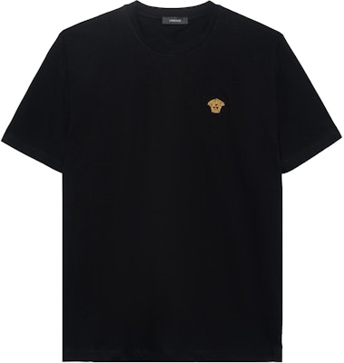 Versace 黑色刺繡Logo短袖圓領T恤 A89289-A228806-A1008 Buy Versace 黑色刺繡Logo短袖圓領T恤 A89289-A228806-A1008