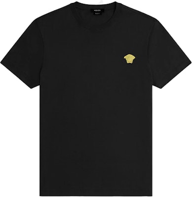 Versace 黑色刺繡Logo短袖圓領T恤 A89289-A228806-A1008 Order Versace 黑色刺繡Logo短袖圓領T恤 A89289-A228806-A1008