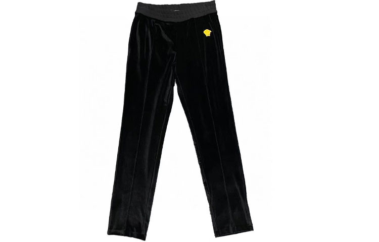 VERSACE Black Logo Patch Elastic Waist Knit Sweatpants A89409-A234467-A1008 圖 2