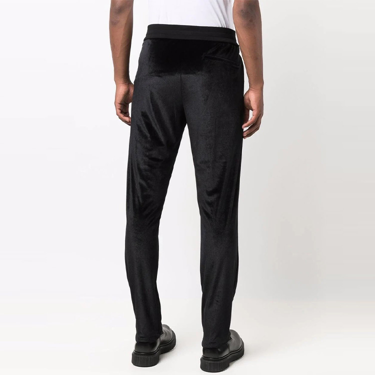 VERSACE Black Logo Patch Elastic Waist Knit Sweatpants A89409-A234467-A1008 圖 4