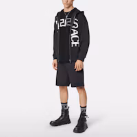 Purchase VERSACE 黑色Logo印花短袖圓領T恤 1001286-1A00919-1B000