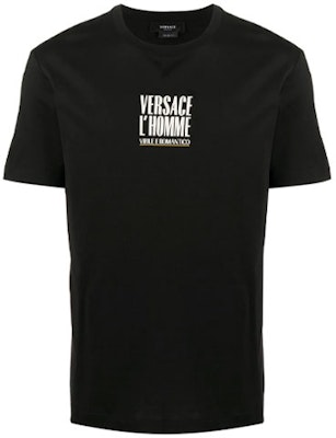 VERSACE 黑色標誌印花圓領T恤 A86436-A228806-A1008 Order VERSACE 黑色標誌印花圓領T恤 A86436-A228806-A1008