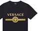 Sizing VERSACE 黑色標誌印花圓領T恤 A87372-A228806-A1008