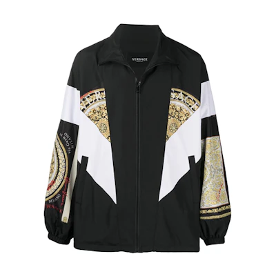 VERSACE Black Logo Print Relaxed Fit Casual Jacket A885411-F006132-B020