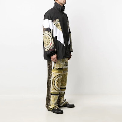 范思哲 黑色印花宽松休闲外套 A885411-F006132-B020 Purchase 范思哲 黑色印花宽松休闲外套 A885411-F006132-B020