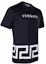 Shop Camiseta Negra de Manga Corta con Estampado de Logo VERSACE. A88560-A235263-A1008