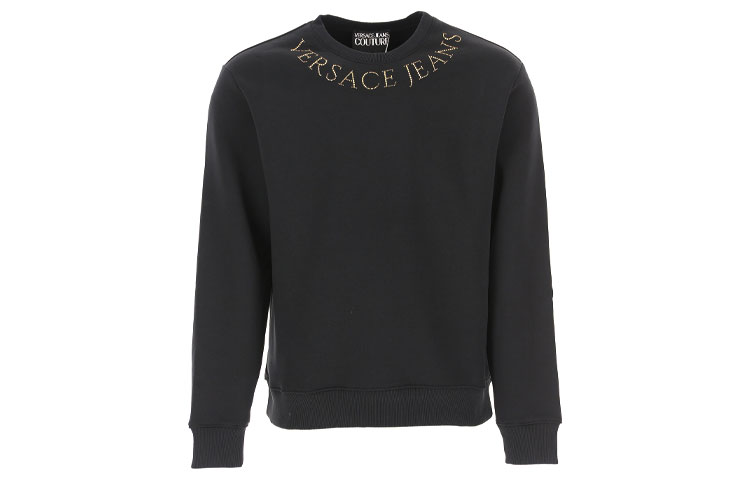 Versace Black Long-Sleeve Crewneck Sweatshirt B7GUA710-13936-899