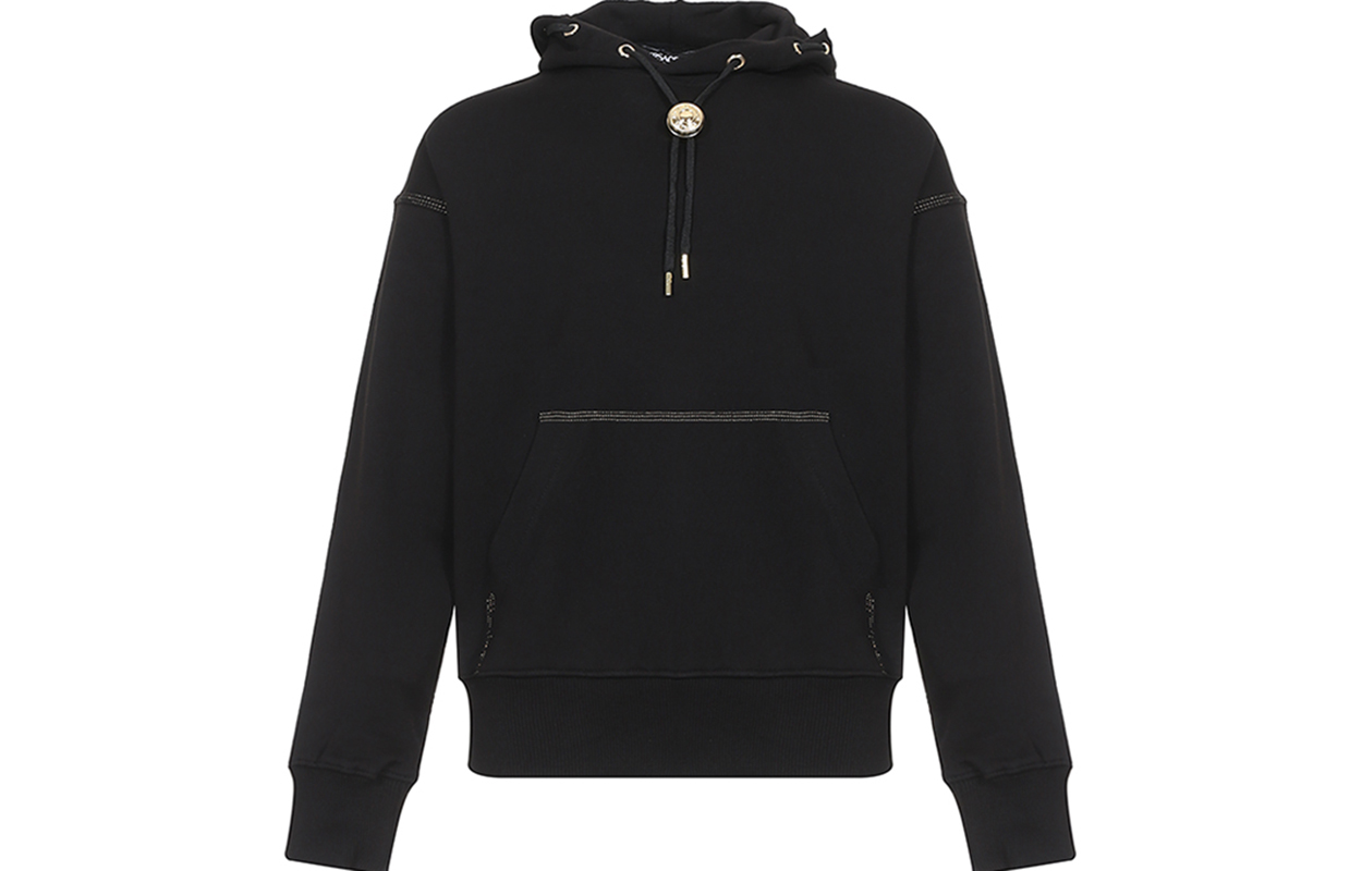 Versace Black Long-Sleeve Pullover Hoodie B7GVA712-13956-899