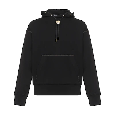 Versace Black Long-Sleeve Pullover Hoodie B7GVA712-13956-899
