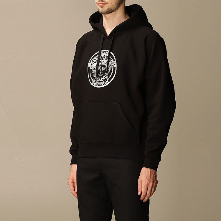 VERSACE Black Medusa Logo Fleece Hoodie A87475-A229724-A1008 圖 6