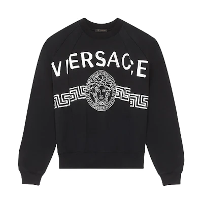 VERSACE Black Medusa Logo Sweatshirt A86884-A232781-A1008