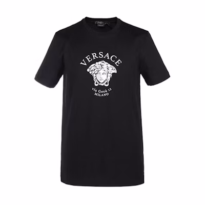 VERSACE Black Medusa Print Short Sleeve T-Shirt A88659-A228806-A1008