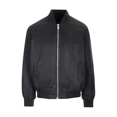 Versace Black Pattern Print Zip-Up Slim Fit Jacket 1A09086-1012584-5X000