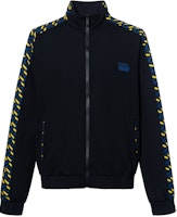 VERSACE Black Patterned Zip-Up Long Sleeve Casual Jacket. 1002100-1A01623-5B140 VERSACE Black Patterned Zip-Up Long Sleeve Casual Jacket. 1002100-1A01623-5B140