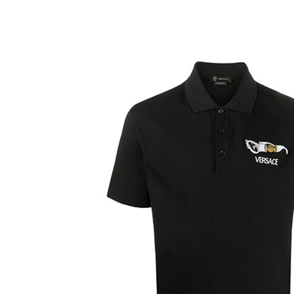 Details for 范思哲黑色标志刺绣翻领衫 A86055-A231240-A1008