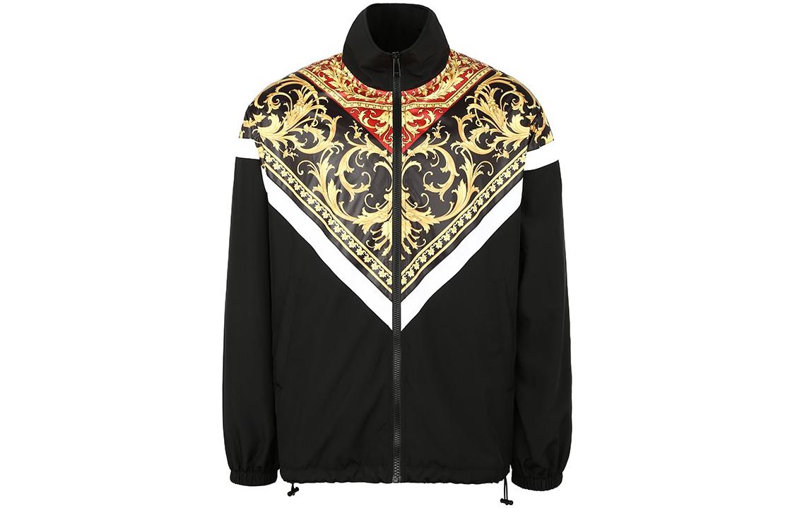 Order VERSACE 黑色印花休閒立領外套 A85246-A232533-A7207