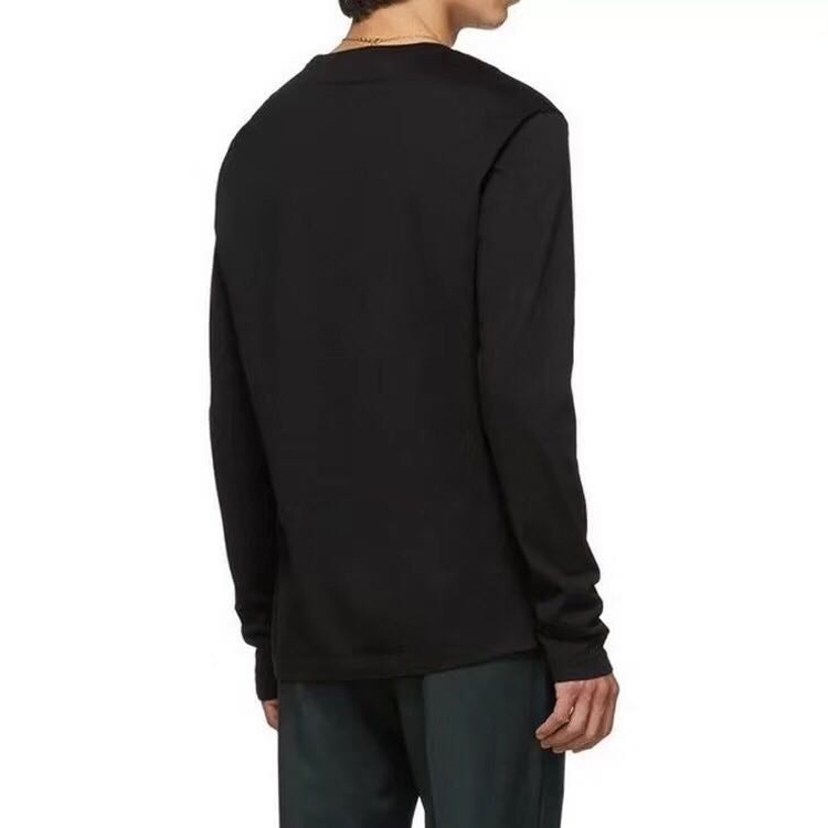 Details for Versace 黑色印花長袖棉質T恤 A83580-A228806-A1008