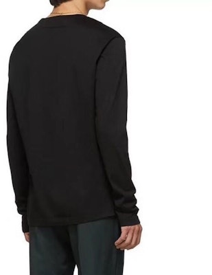 Versace 黑色印花長袖棉質T恤 A83580-A228806-A1008 Details for Versace 黑色印花長袖棉質T恤 A83580-A228806-A1008