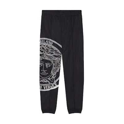 VERSACE Black Printed Knit Track Pants A89410-1F00957-1B000