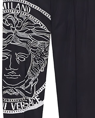 VERSACE Seluar Track Rajut Cetak Hitam A89410-1F00957-1B000 Details for VERSACE Seluar Track Rajut Cetak Hitam A89410-1F00957-1B000