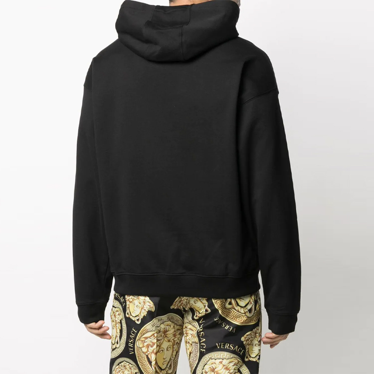 Shop 范思哲黑色刺绣字母套头卫衣 A88699-A231242-A1008