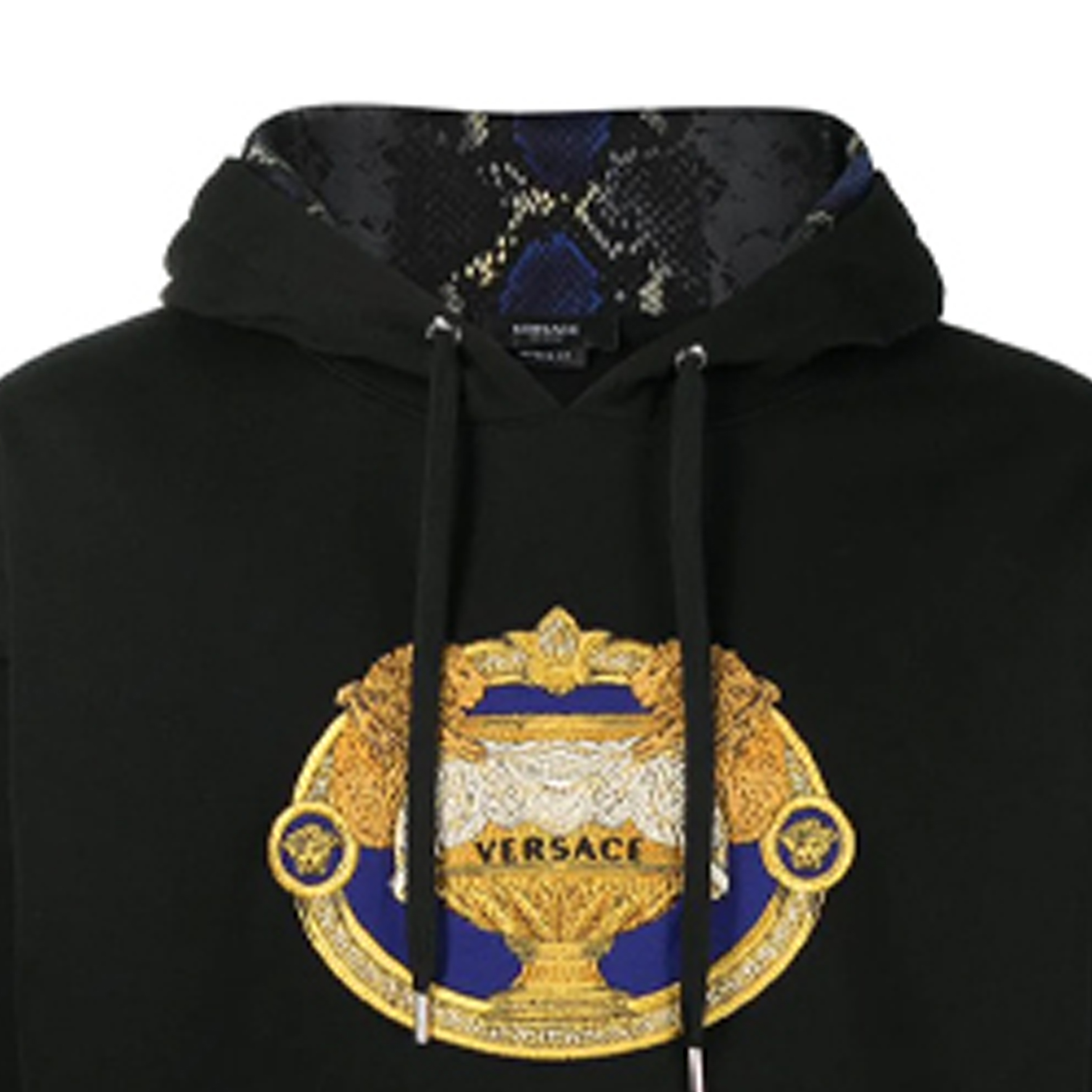 Details for 范思哲黑色刺绣字母套头卫衣 A88699-A231242-A1008