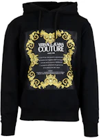 Versace Black Pullover Sweatshirt with Logo Letter Print B7GWA7TY-30453-K42 Versace Black Pullover Sweatshirt with Logo Letter Print B7GWA7TY-30453-K42