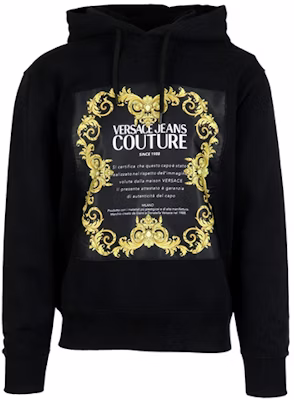 Versace Black Pullover Sweatshirt with Logo Letter Print B7GWA7TY-30453-K42 Buy Versace Black Pullover Sweatshirt with Logo Letter Print B7GWA7TY-30453-K42