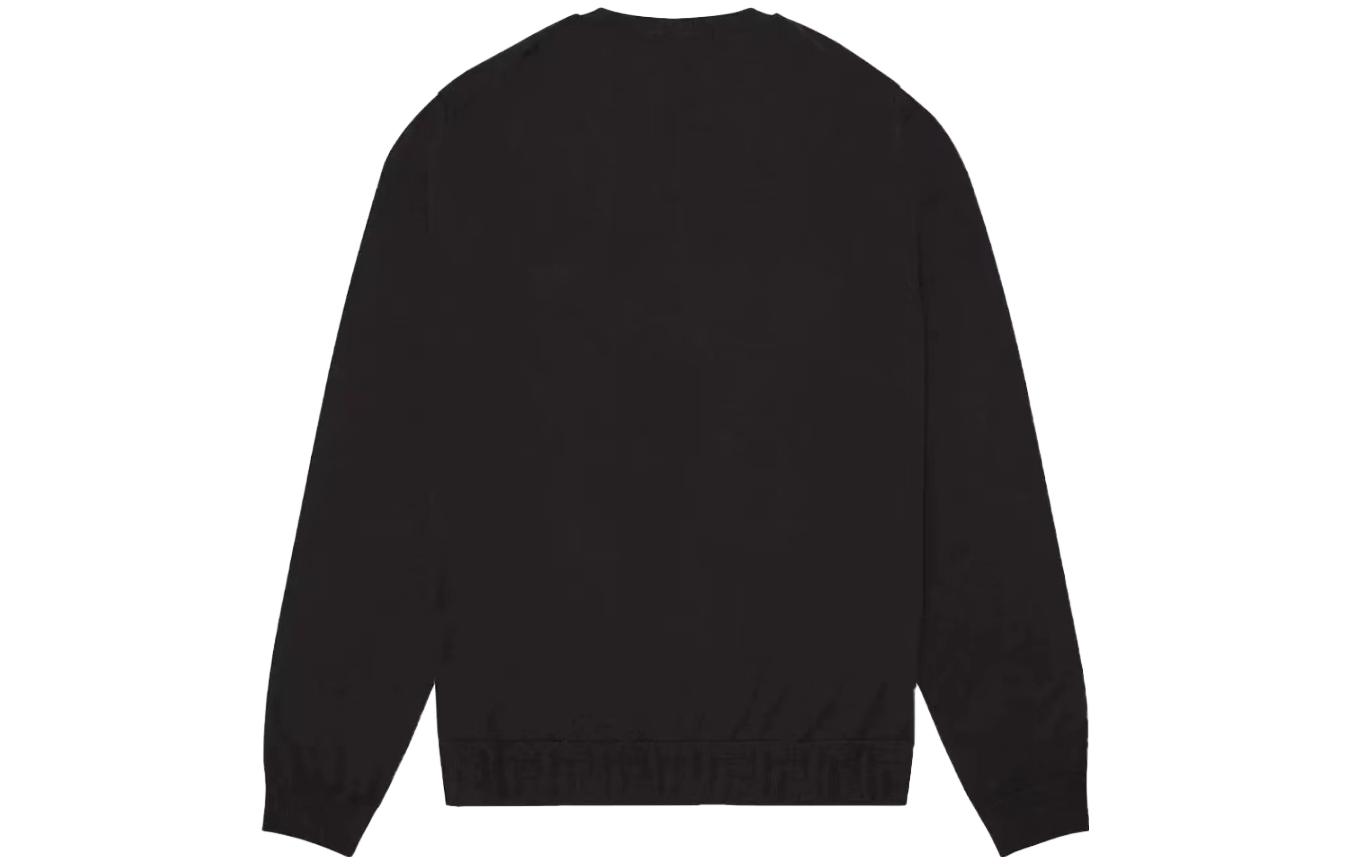 Lookbook VERSACE 黑色圓領羊絨針織毛衣 A69777-A236032-A1008