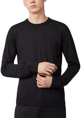 VERSACE 黑色圓領羊絨針織毛衣 A69777-A236032-A1008 Shop VERSACE 黑色圓領羊絨針織毛衣 A69777-A236032-A1008