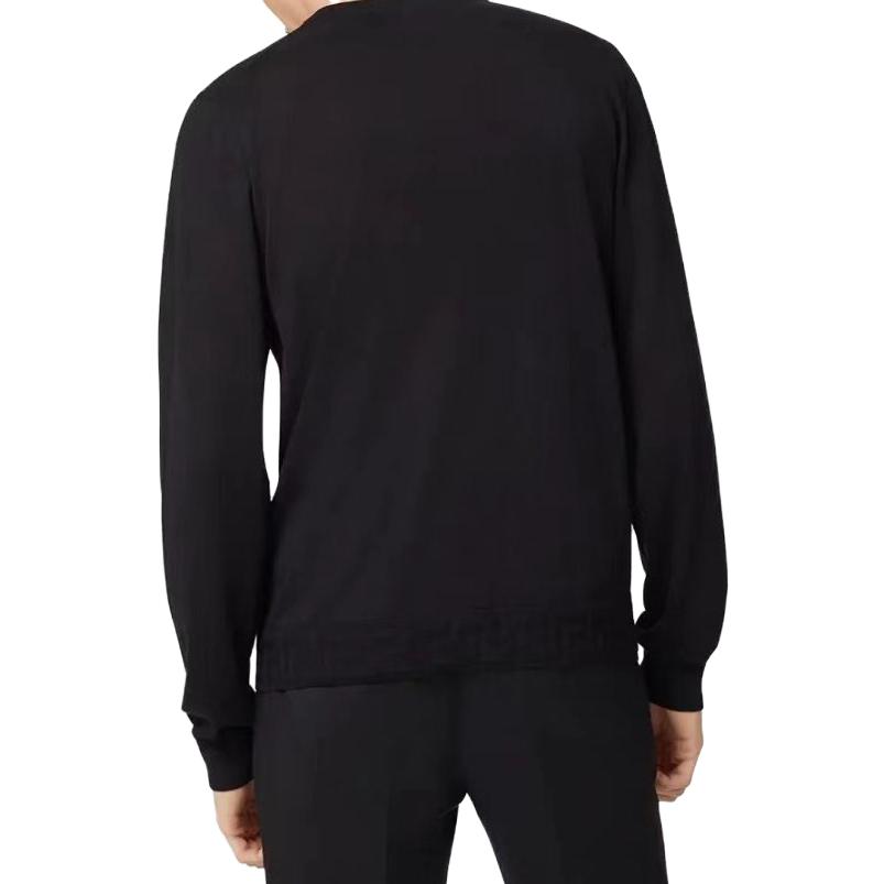 Purchase VERSACE 黑色圓領羊絨針織毛衣 A69777-A236032-A1008