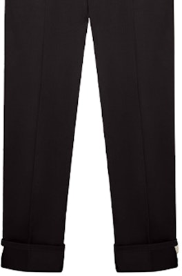 VERSACE Black Solid Wool Casual Trousers A89392-A229959-A1078 Sizing VERSACE Black Solid Wool Casual Trousers A89392-A229959-A1078