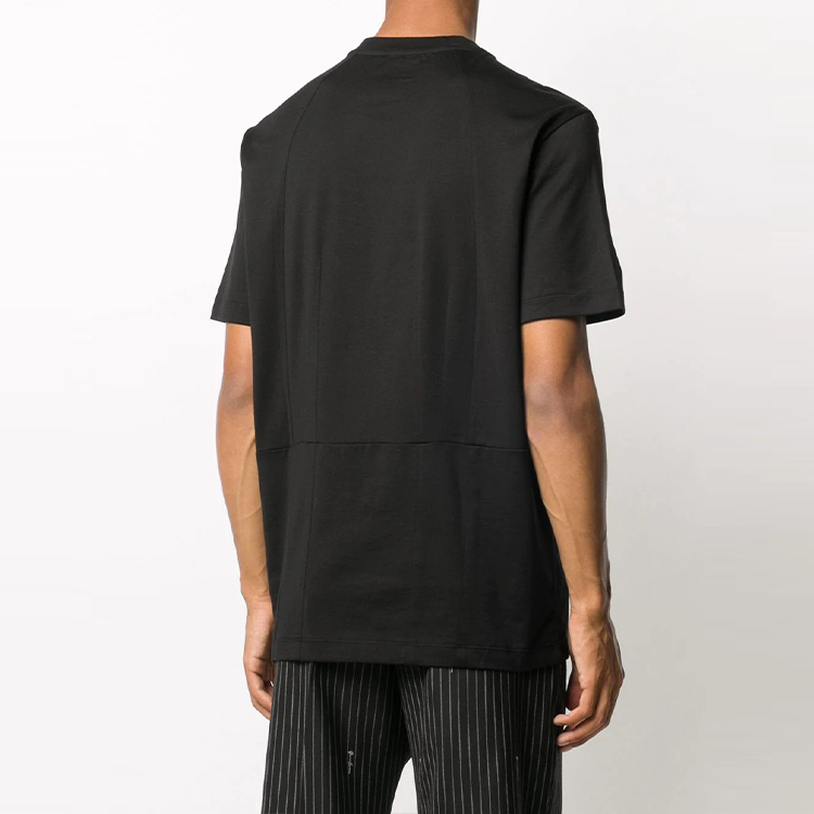 VERSACE Black T-Shirt with Alphabet Logo Print Short Sleeve Pullover A86893-A228806-A1008 圖 5