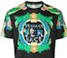Shop VERSACE 黑色大花卉標誌印花T恤 A77276-A224831-A708