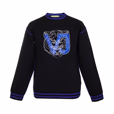 Versace Black Tiger Head Pattern Sweatshirt B5GSA808-50209-L46