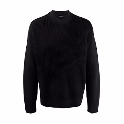 VERSACE Black Wool Knit Pullover Sweater. 1002167-1A01655-1B000