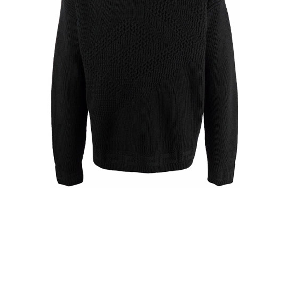 VERSACE Black Wool Knit Pullover Sweater. 1002167-1A01655-1B000 圖 7