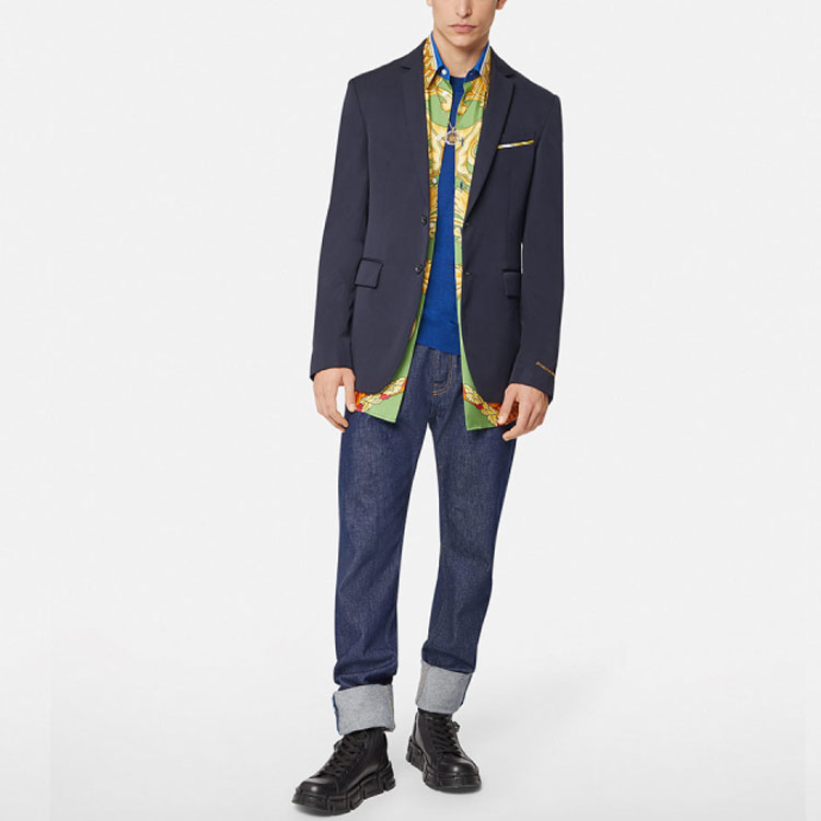 Versace Blue Medusa Embroidered Logo Pullover Sweatshirt. 1001174-1A00796-1U600 圖 3