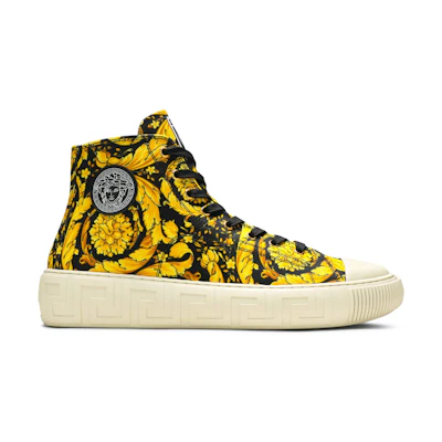 Versace Canvas High 'Barocco Print - Black Gold'