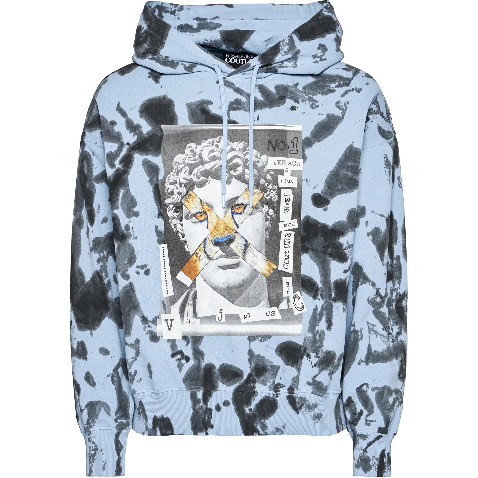 Versace Capsule Collection Pullover Hoodie Blue B7GWA7VE-30443-O24